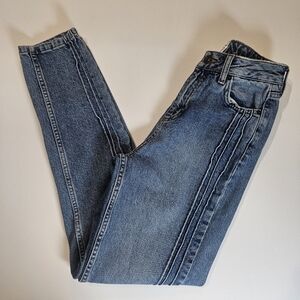 BDG Womens Jeans 24" Waist Light Wash Blue High Rise Mom Jeans 90s Retro Style